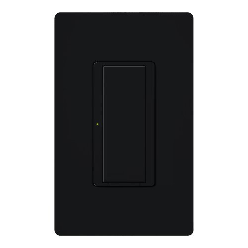 Lutron RRD-8S-DV-BL Maestro RF Dual Voltage Switch, Works with RA2 Select / RA3 Systems, 8A Light / 3A Motor, No Neutral Required, 120-277V, Black