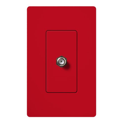 Lutron SC-CJ-HT Claro Coaxial Cable Jack, Fits Decorator-Style Wall Plates, Hot
