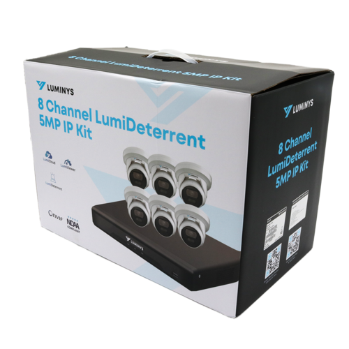 Luminys K56-8D1A2 LumiDeterrent Bundle, 8-Channel 8MP NVR and (6