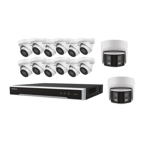 Hikvision EKI-K164T414 4MP PoE Kit, Includes (12) 4MP IR Camera