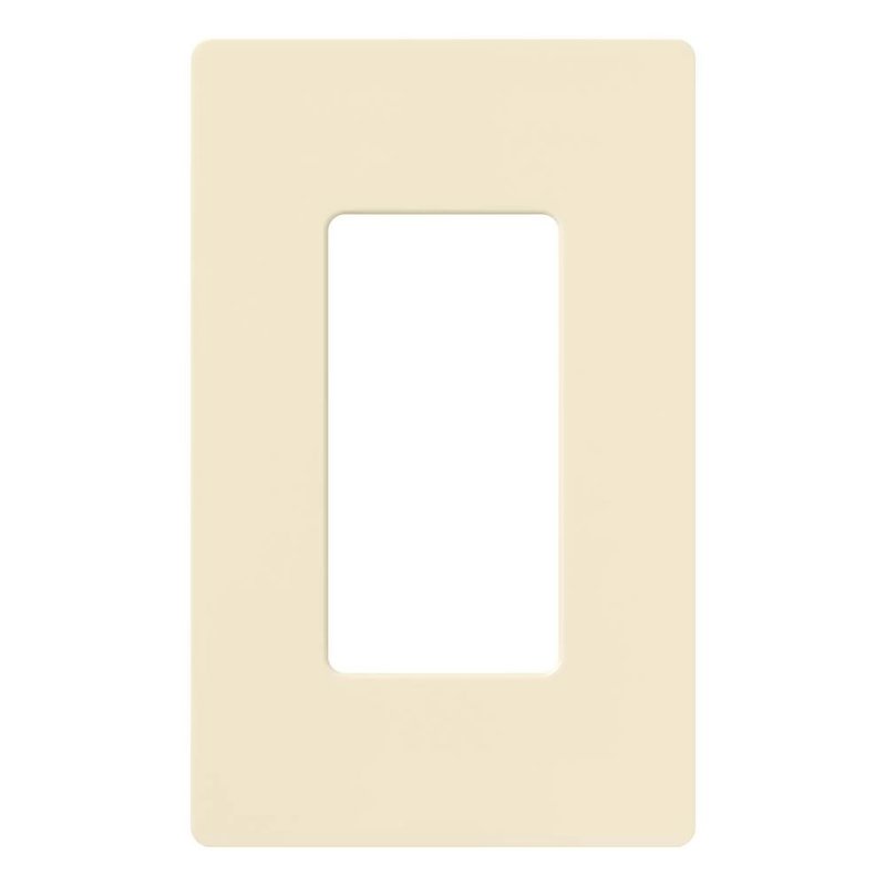 Lutron CW-1-AL Claro 1 Gang Wall Plate for Decorator / Designer Paddle Switches and Dimmers, Gloss Finish, Almond