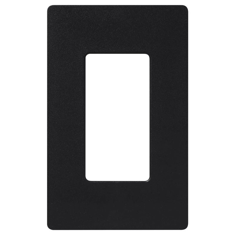 Lutron CW-1-BL Claro 1 Gang Wall Plate for Decorator / Designer Paddle Switches and Dimmers, Gloss Finish, Black
