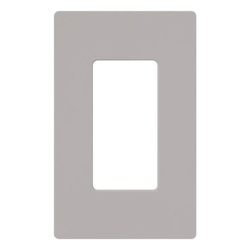 Lutron CW-1-GR Claro 1 Gang Wall Plate for Decorator / Designer Paddle Switches and Dimmers, Gloss Finish, Gray
