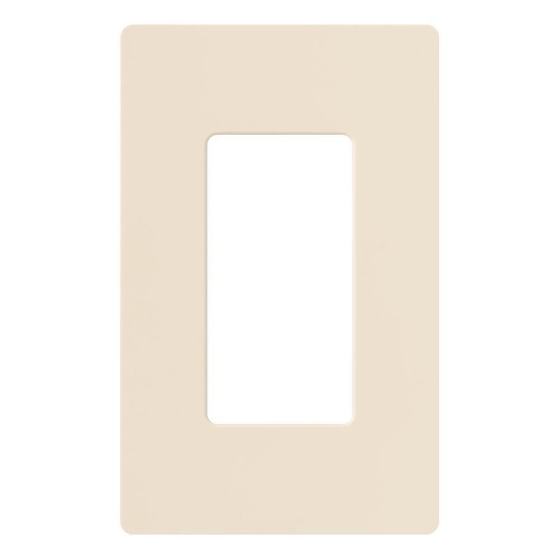 Lutron CW-1-LA Claro 1 Gang Wall Plate for Decorator / Designer Paddle Switches and Dimmers, Gloss Finish, Light Almond