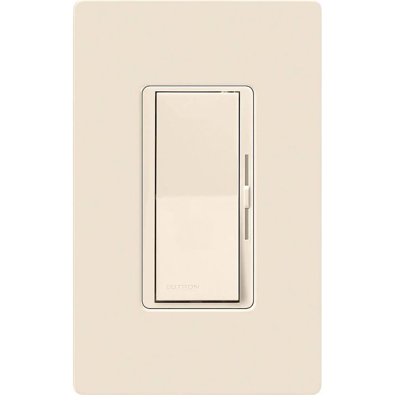 Thumbnail 2 for Lutron DVCL-153P-LA Diva LED+ Dimmer Switch, 150W LED, Single Pole / 3-Way, No Neutral Required, 120V, Light Almond