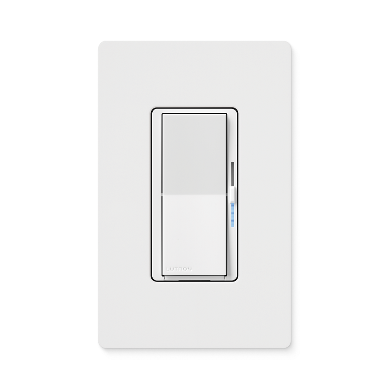 Thumbnail 2 for Lutron DVRF-5NE-WH Diva Smart ELV+ Dimmer Switch for Caseta Systems, Phase Selectable, 250W LED / 400VA MLV / 500W ELV, Neutral Required, 120V, White