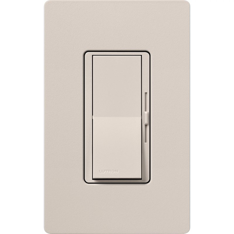 Thumbnail 2 for Lutron DVSCCL-253P-TP Diva LED+ Dimmer Switch, 250W LED, Single Pole / 3-Way, No Neutral Required, 120V, Taupe