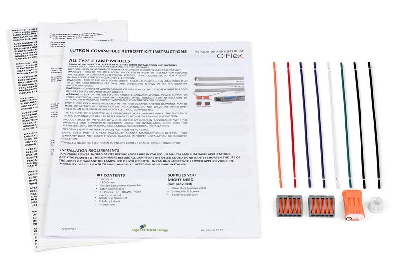 Thumbnail 4 for Lutron ELD4T8-2M35-12 Ballast Retrofit Kit by C-Flex: T8, 4FT, 2-Lamp (Case of 12 Kits), 3500K, EcoSystem Driver, 1% Dimming