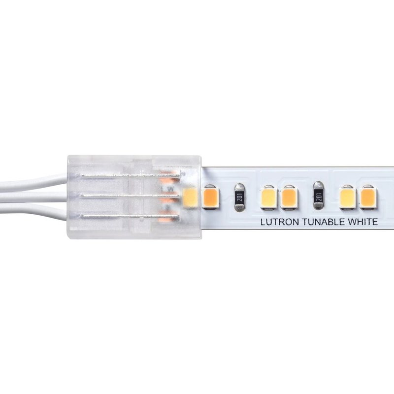 Lutron LU-CK1-TW Wire / Tape Connectors for Lumaris Tunable White LED Tape Light, 120V, Wireless Clear Connect Type X