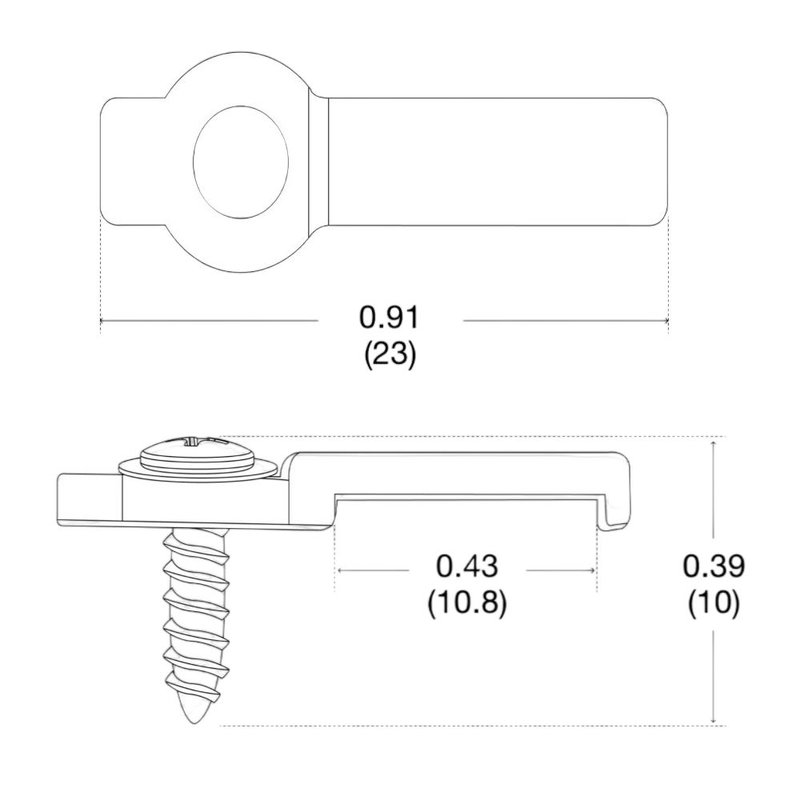 Lutron LU-MK1 Mounting Clips for Lumaris Tunable White LED Tape Light, Wireless Clear Connect Type X