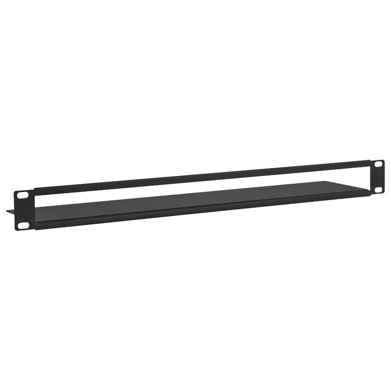 Lutron LUT-19AV-1U AV Rack, Holds Up to 4 Lutron Control Interfaces Units, Mounts in Standard 19" AV-1U Racks, Steel, Black Powder Coat Finish