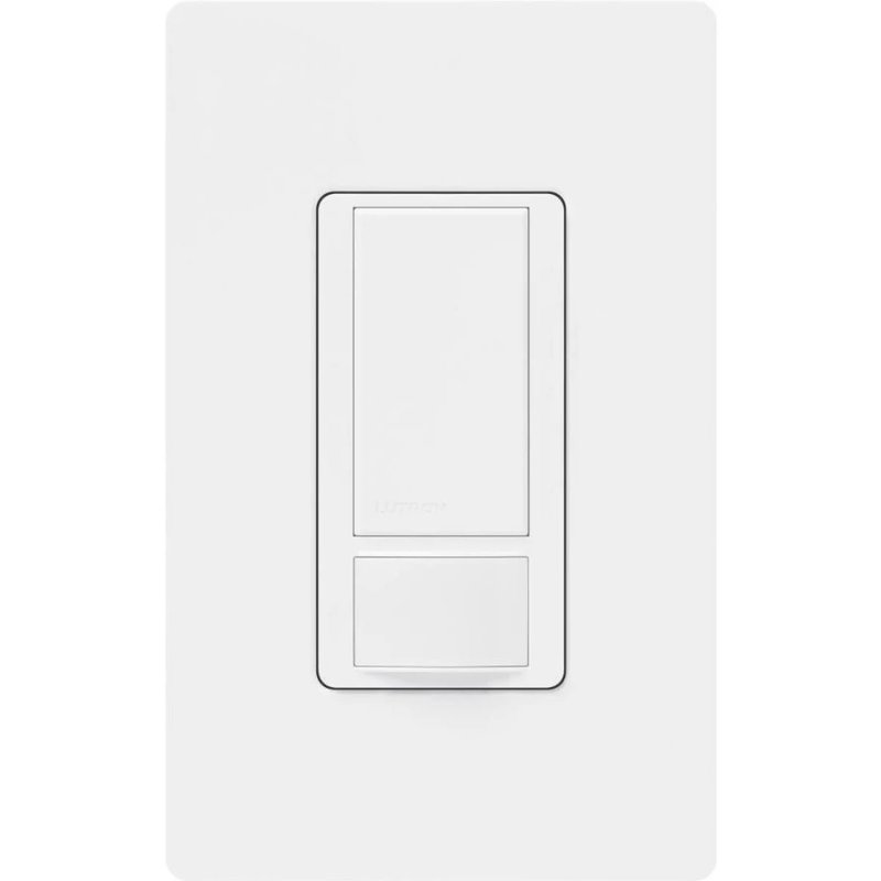 Thumbnail 4 for Lutron MS-OPS2-WH Maestro Motion Sensor Switch, Ground or Neutral Required, 2A Lighting, 120V, Single Pole, White