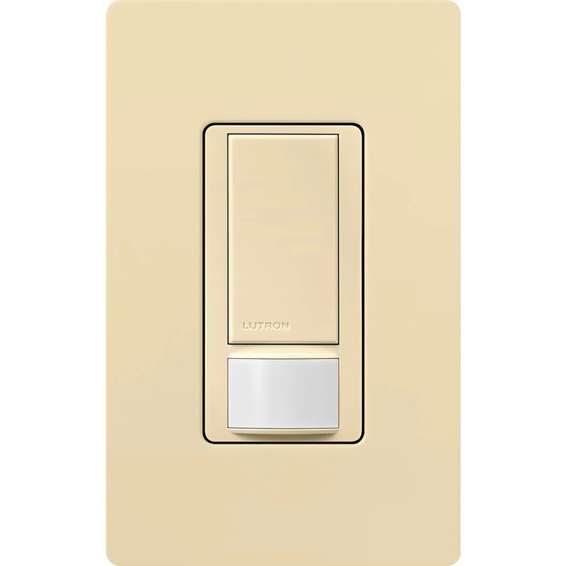 Thumbnail 3 for Lutron MS-OPS5M-IV Maestro Motion Sensor Switch, 5A Light / 3A Fan, 120V, Single / Multi-Location, Ground or Neutral Required, Ivory