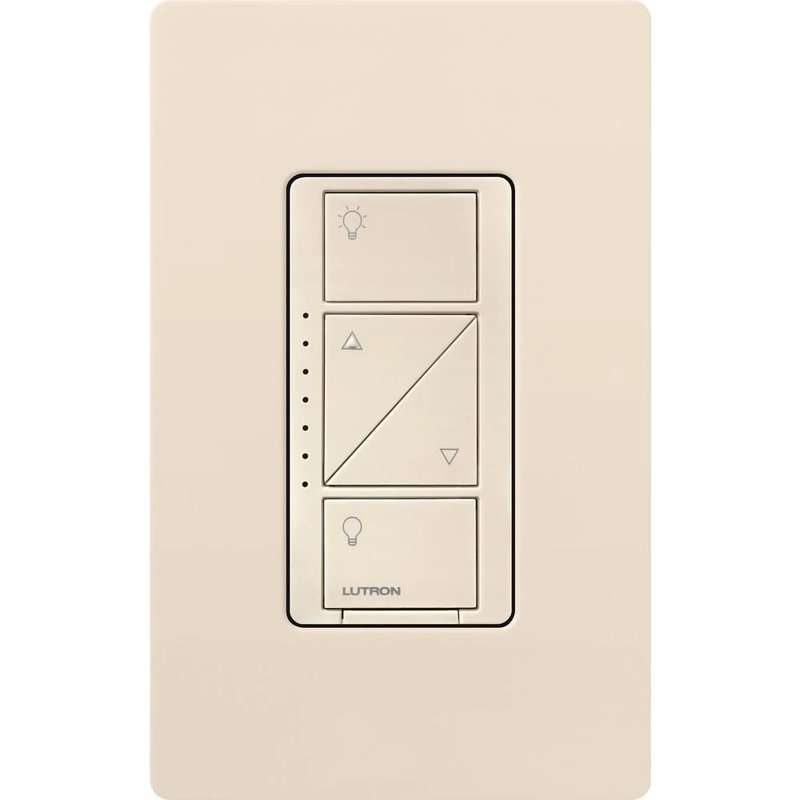 Lutron PD-10NXD-LA Caseta Original In-Wall Smart Dimmer Switch PRO, Neutral Optional, 250W LED or 1000VA, MLV, 120V, Single-Pole / 3-Way, Light Almond