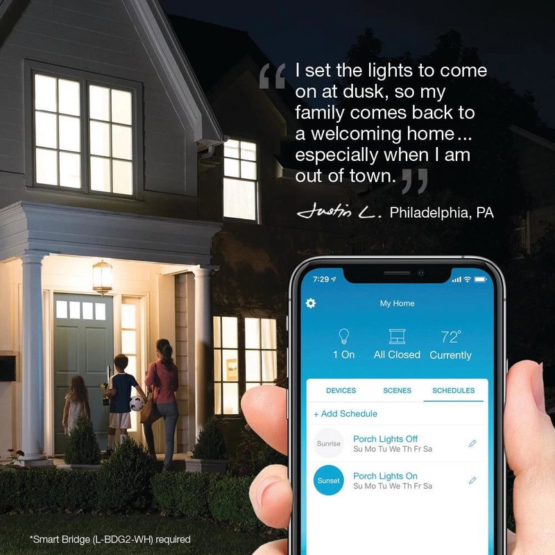 Thumbnail 3 for Lutron PD-10NXD-LA Caseta Original In-Wall Smart Dimmer Switch PRO, Neutral Optional, 250W LED or 1000VA, MLV, 120V, Single-Pole / 3-Way, Light Almond