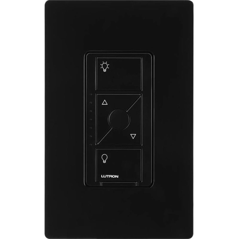 Thumbnail 2 for Lutron PD-6ANS-BL Caseta Original Smart Switch, 6A Light or 3.6A Fan, Neutral Required, 120V, Black