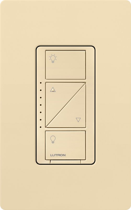 Thumbnail 2 for Lutron PD-6WCL-IV Caseta Original Smart Dimmer Switch, 150W LED, No Neutral Required, 120V, Ivory