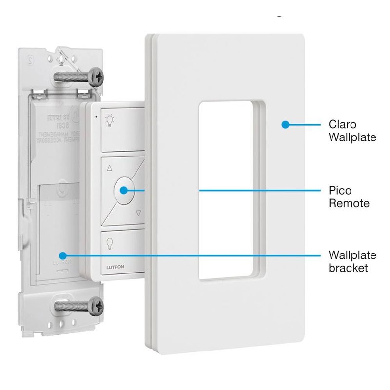 Thumbnail 5 for Lutron PICO-WBX-ADAPT Wallbox Adapter / Mounting Bracket for Pico Remotes, Pico Sold Separately