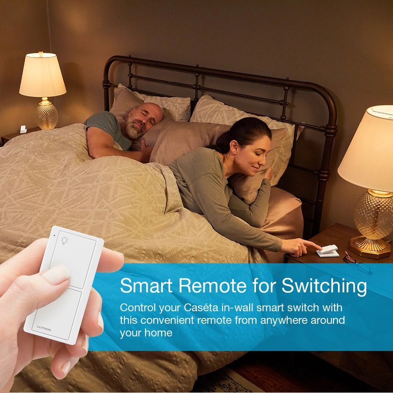 Thumbnail 3 for Lutron PJ2-2B-GIV-L01 2-Button Pico Smart Remote, with Light Icons, Ivory
