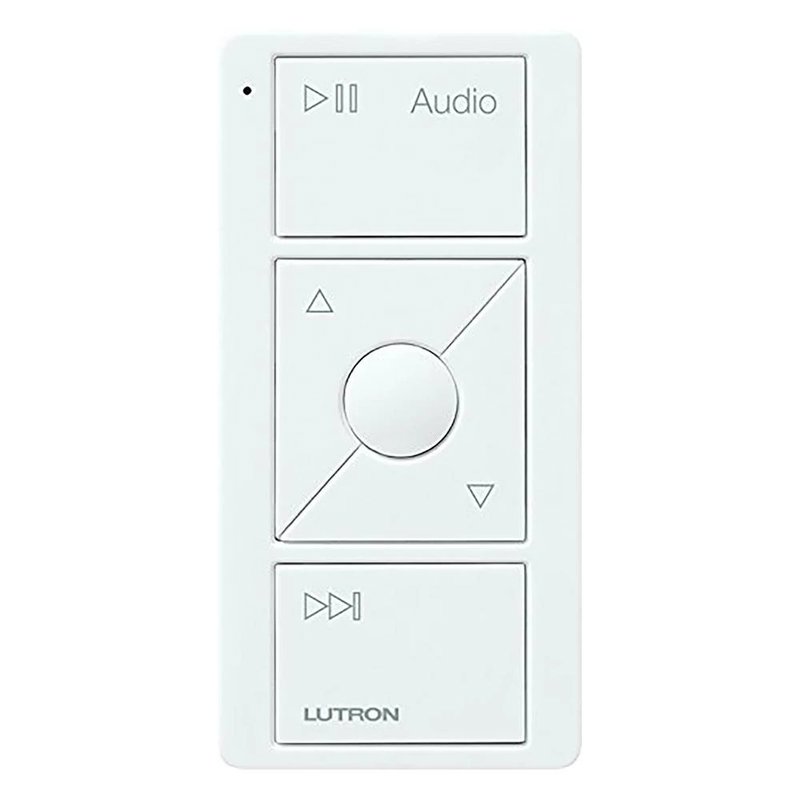 Lutron PJ2-3BRL-GWH-A02 Pico Smart Remote for Audio, Works with Sonos, with Audio Icons, White
