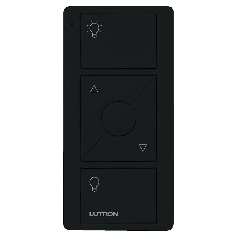 Lutron PJ2-3BRL-GBL-L01 Original 3-Button Pico Smart Remote with Raise / Lower and Preset, with Light Icons, Black