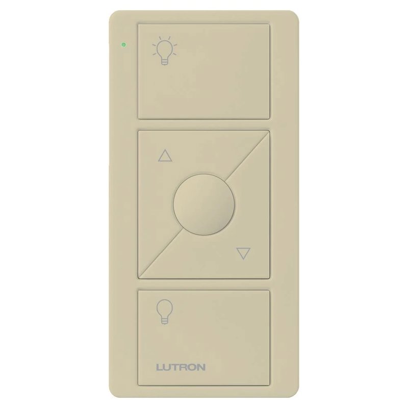 Lutron PJ2-3BRL-GIV-L01 Original 3-Button Pico Smart Remote with Raise / Lower and Preset, with Light Icons, Ivory
