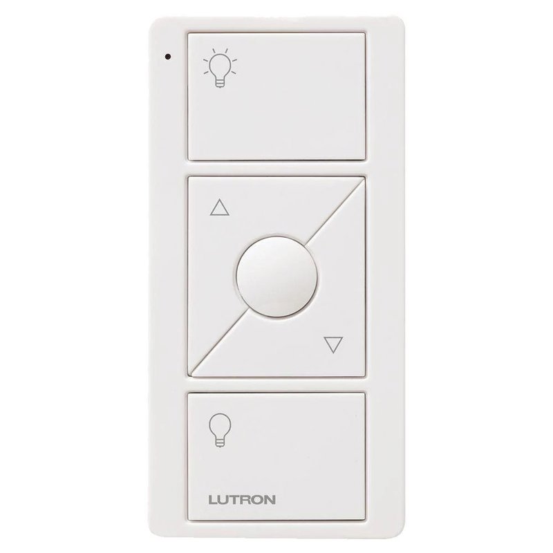 Lutron PJ2-3BRL-WH-L01R Original Pico Smart Remote for Light Control, 3-Button Raise / Lower with Preset Button, PJ2-3BRL-GWH-L01R, White
