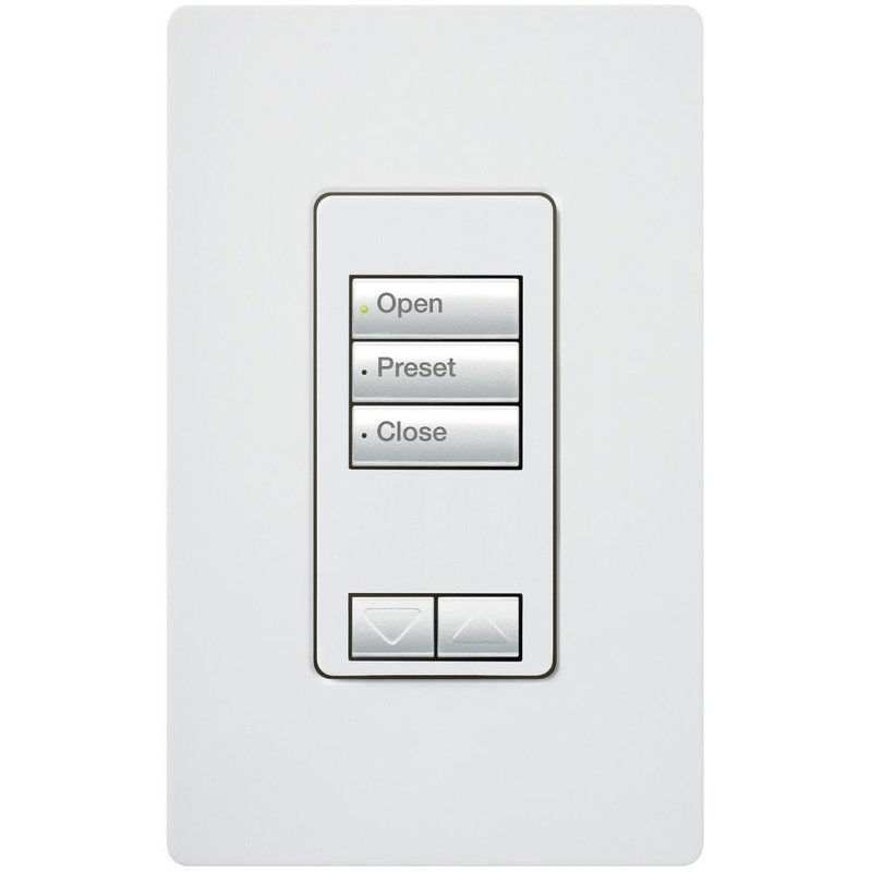 Lutron RRD-W3BRL-BR seeTouch Wall Keypad, Works with RA3 Systems, 3 Button (Grouped) with 1 Raise / Lower, Neutral Required, 120V, Brown