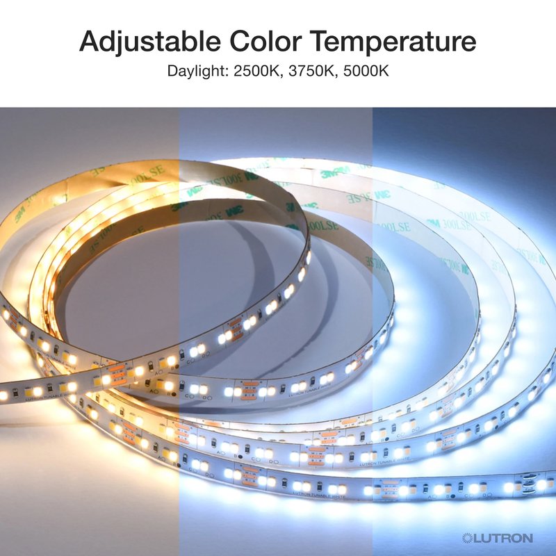 Thumbnail 2 for Lutron RRL-TLK-DL Lumaris Tunable White Tape Light, Daylight Starter Kit 2500-5000K, LED .1% dim, Wireless, Type X
