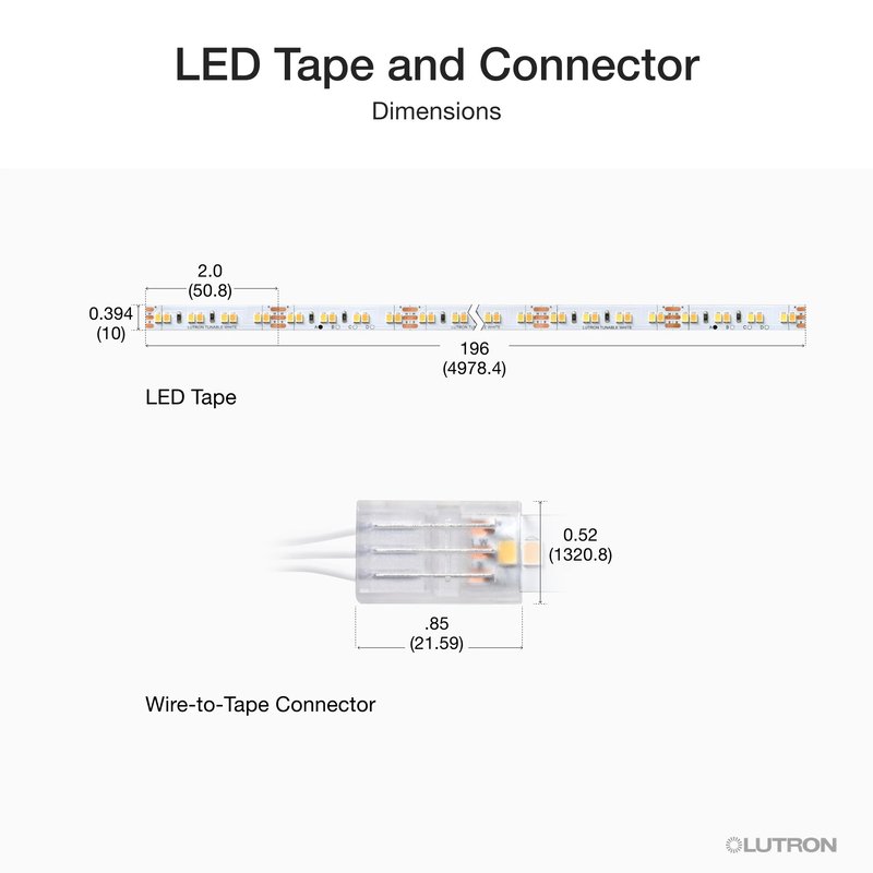 Thumbnail 3 for Lutron RRL-TLK-DL Lumaris Tunable White Tape Light, Daylight Starter Kit 2500-5000K, LED .1% dim, Wireless, Type X