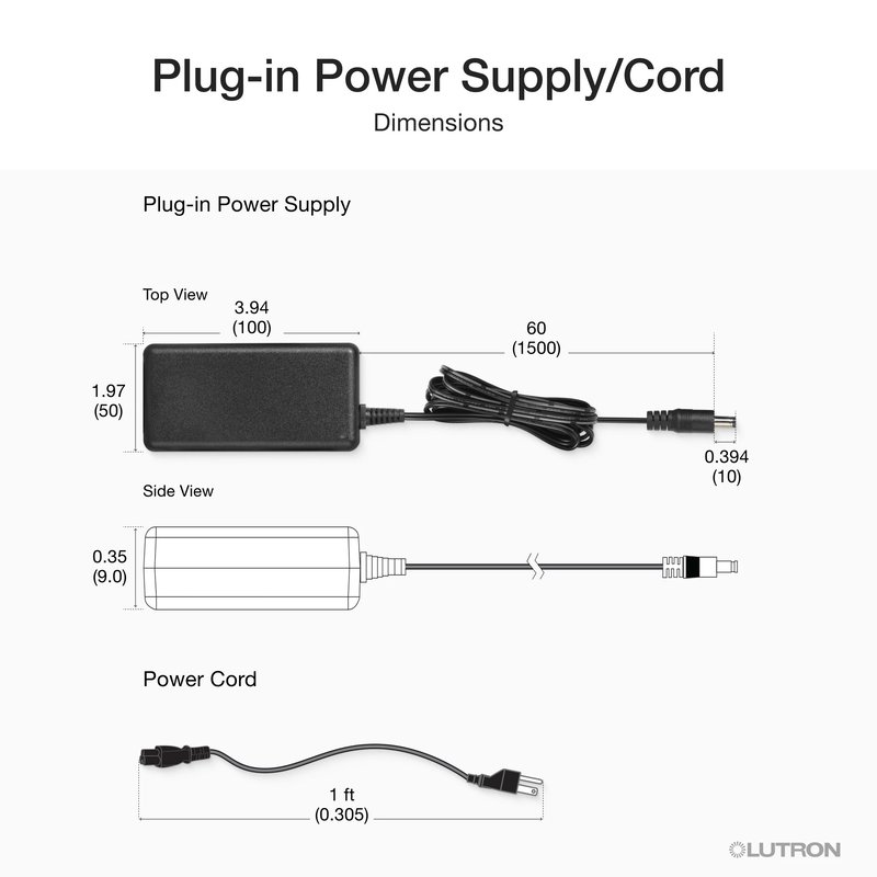 Thumbnail 3 for Lutron RRL-TWC-WH Wireless Controller and Power Supply for Lumaris Tunable White Tape Light, Wireless Clear Connect Type X