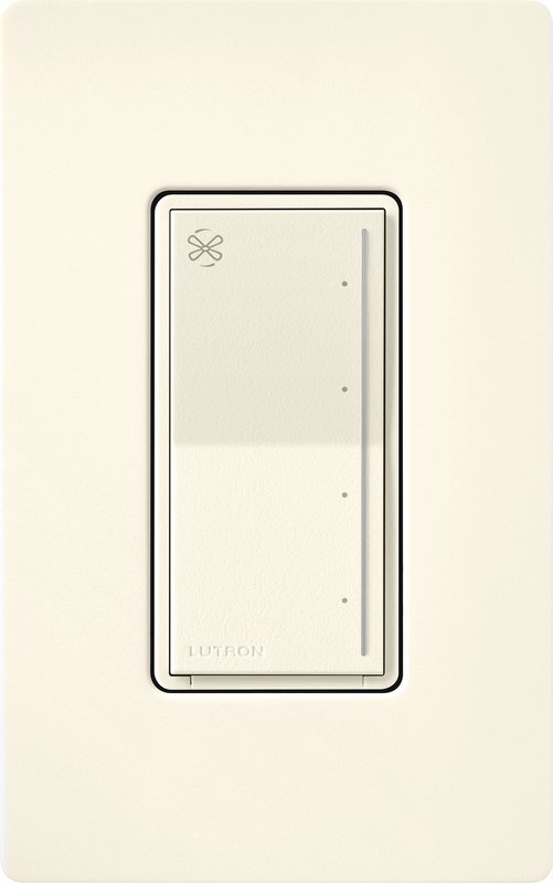 Thumbnail 2 for Lutron RRST-ANF-BI RadioRA 3 Sunnata Touch Fan Control, 4-Speed, 1.5A Paddle Fan, AC Motor, Single Pole, Neutral Required, 120V, Biscuit