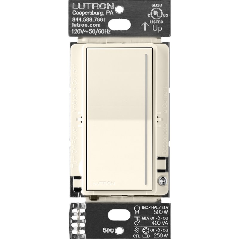 Lutron RRST-RD-BI Sunnata RF Companion Touch Dimmer for RA3 Systems, Multi-Location Remote Dimmer, Not for Stand-Alone Use, 120V, Biscuit