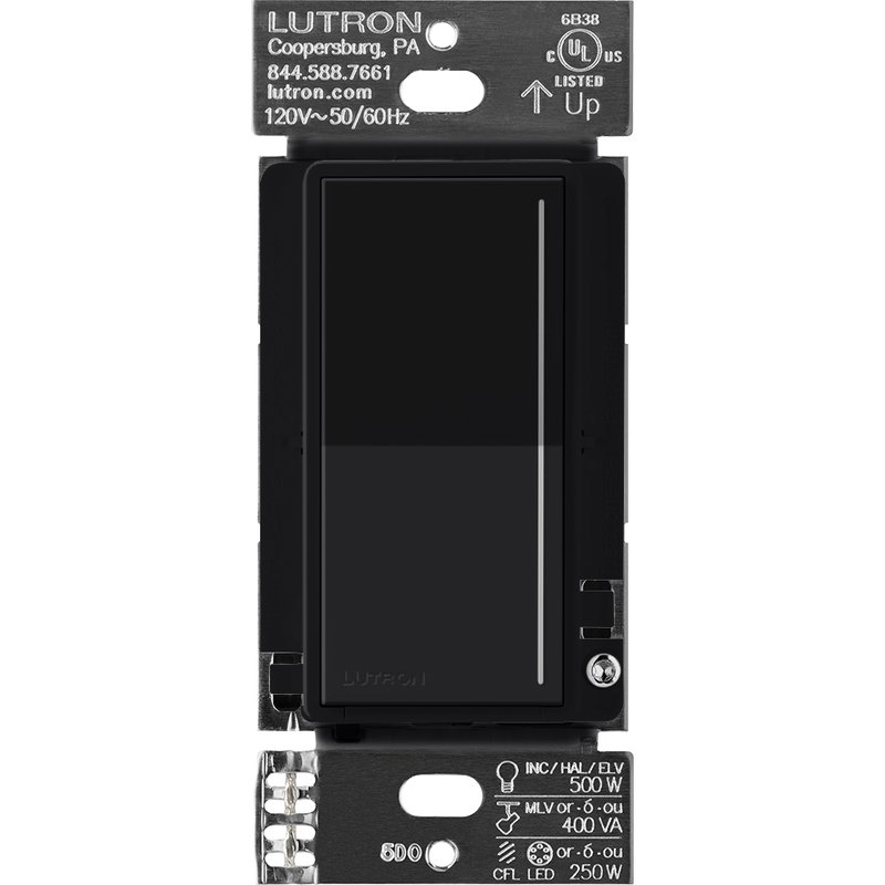 Lutron RRST-RD-BL Sunnata RF Companion Touch Dimmer for RA3 Systems, Multi-Location Remote Dimmer, Not for Stand-Alone Use, 120V, Black