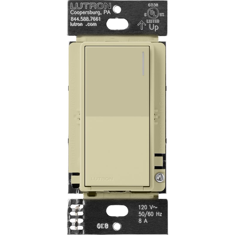 Lutron RRST-8ANS-SA Sunnata RF Neutral Switch for RA3 Systems, 8A, Single Pole / Multi-Location, Neutral Required, 120V, Sage