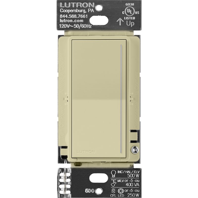 Lutron RRST-PRO-N-SA Sunnata RF PRO LED+ Touch Dimmer for RA3 Systems, Phase Selectable, LED /  ELV /  MLV, Neutral Required, 120V, Sage