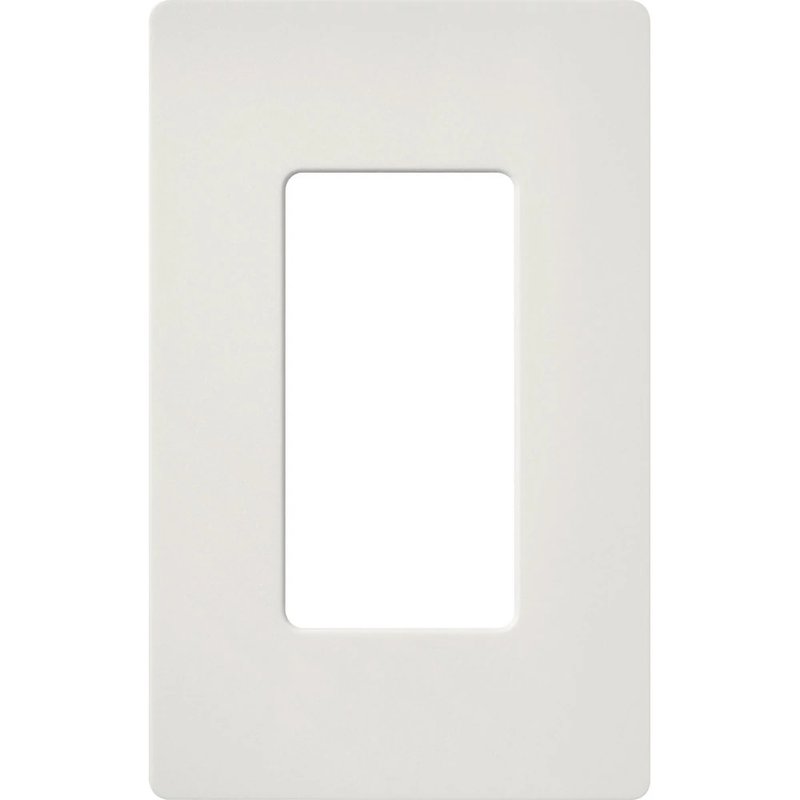 Lutron SC-1-LG Claro 1 Gang Wall Plate for Decorator-Style Dimmers, Switches, and Outlets, Satin Finish, Lunar Gray