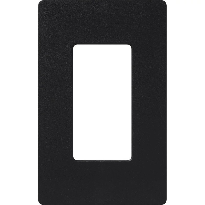 Lutron SC-1-MN Claro 1 Gang Wall Plate for Decorator-Style Dimmers, Switches, and Outlets, Satin Finish, Midnight