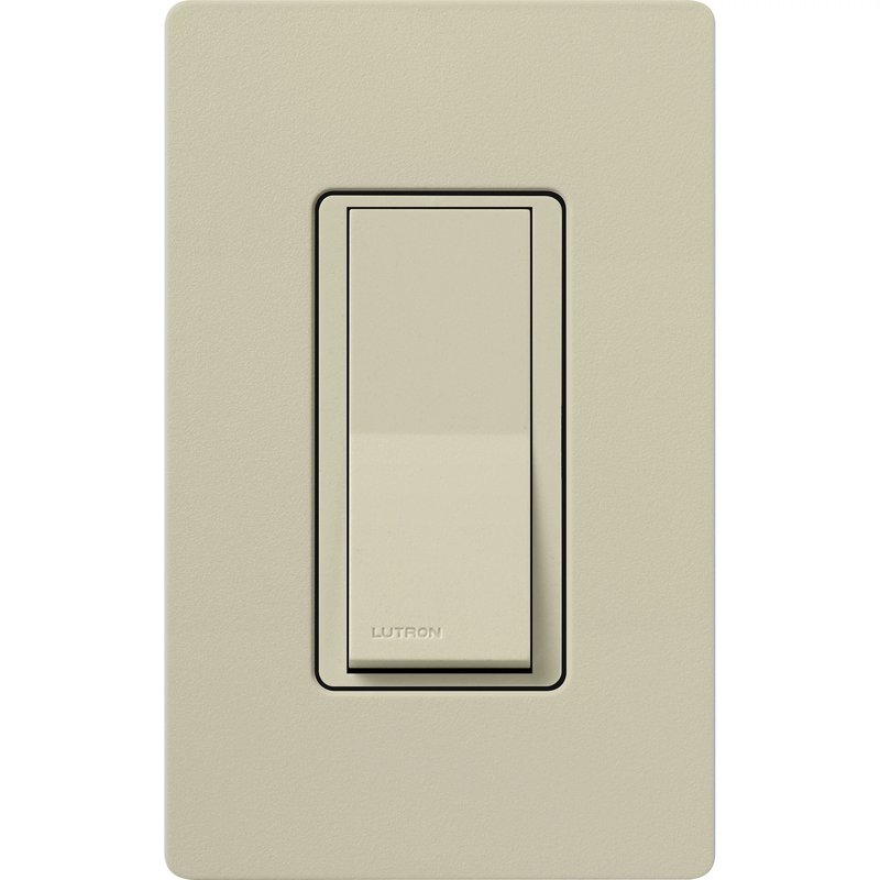 Thumbnail 2 for Lutron SC-1PS-CY Claro Single Pole, On / Off Rocker Switch, 15A, Satin Finish, Clay