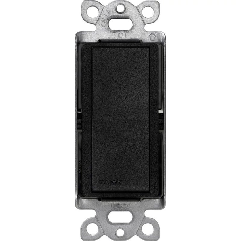Lutron SC-1PS-MN Claro Single Pole, On / Off Rocker Switch, 15A, Satin Finish, Midnight