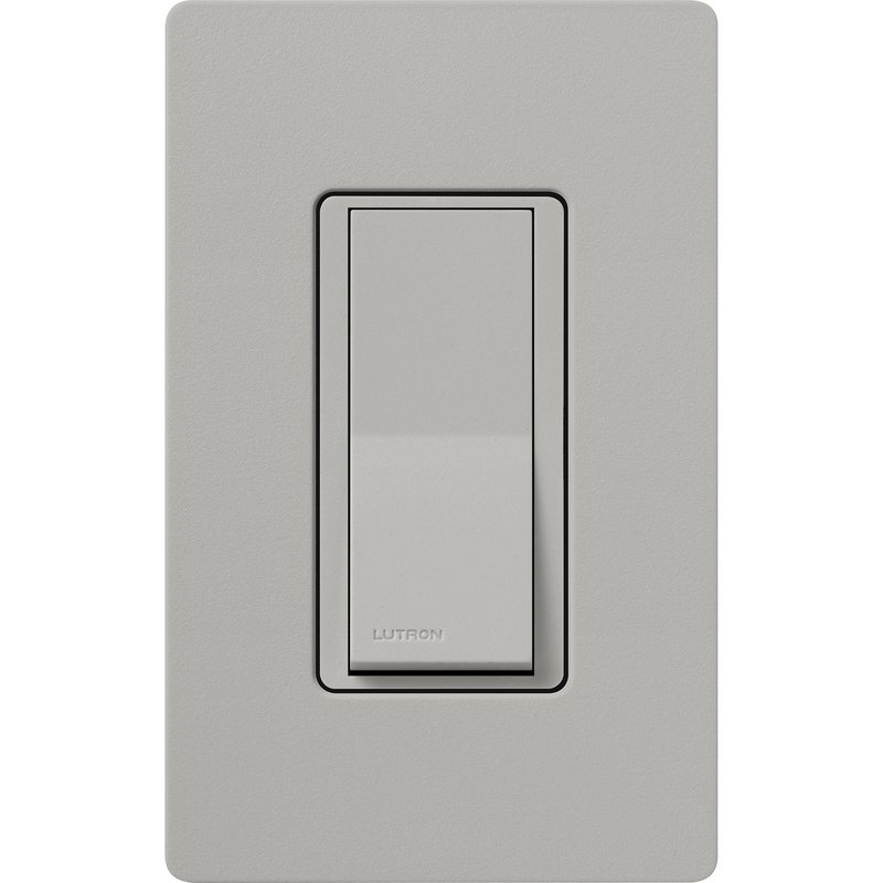 Thumbnail 2 for Lutron SC-1PS-PB Claro Single Pole, On / Off Rocker Switch, 15A, Satin Finish, Pebble