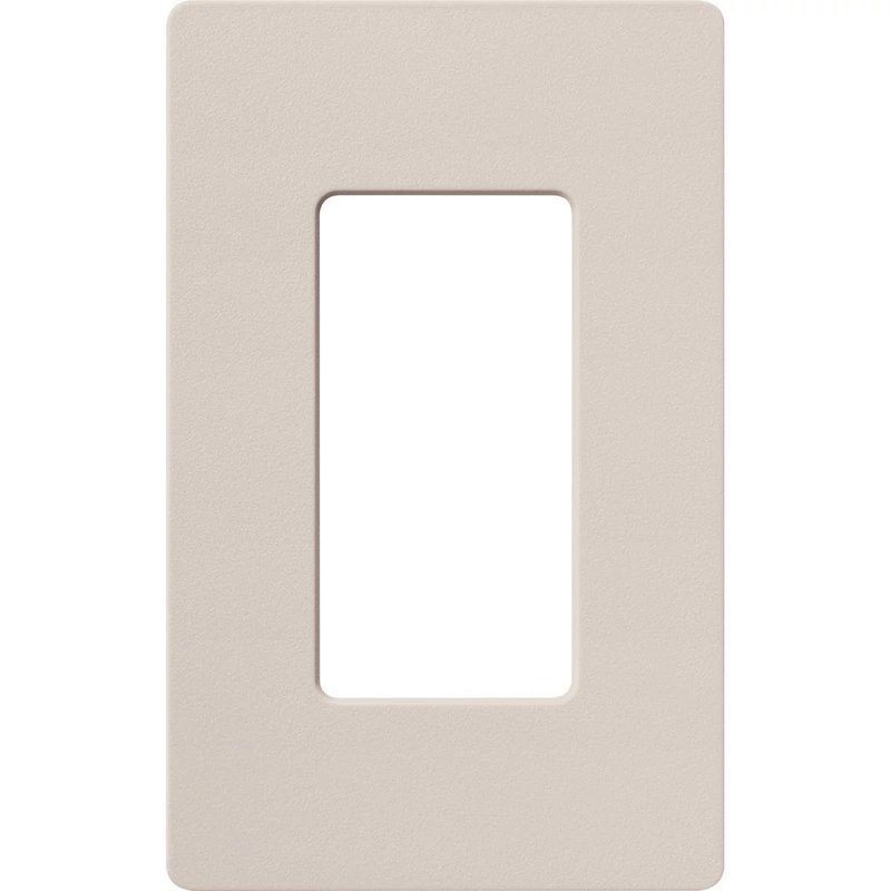 Lutron SC-1-TP Claro 1 Gang Wall Plate for Decorator-Style Dimmers, Switches, and Outlets, Satin Finish, Taupe