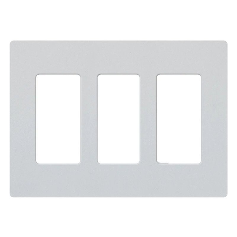 Lutron SC-3-MI Claro 3 Gang Wall Plate for Decorator-Style Dimmers, Switches, and Outlets, Satin Finish, Mist