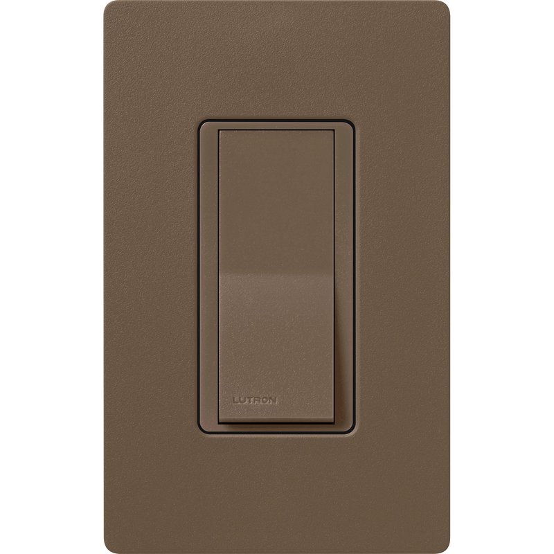 Thumbnail 2 for Lutron SC-3PS-EP Claro Single Pole / 3-Way, On / Off Rocker Switch, 15A, Satin Finish, Espresso