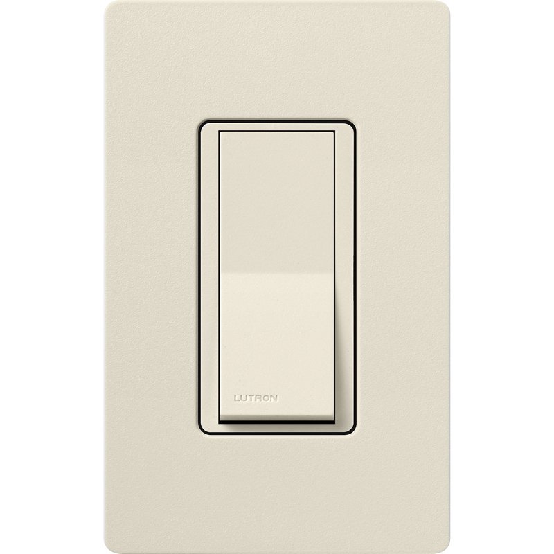 Thumbnail 2 for Lutron SC-3PS-PM Claro Single Pole / 3-Way, On / Off Rocker Switch, 15A, Satin Finish, Pumice