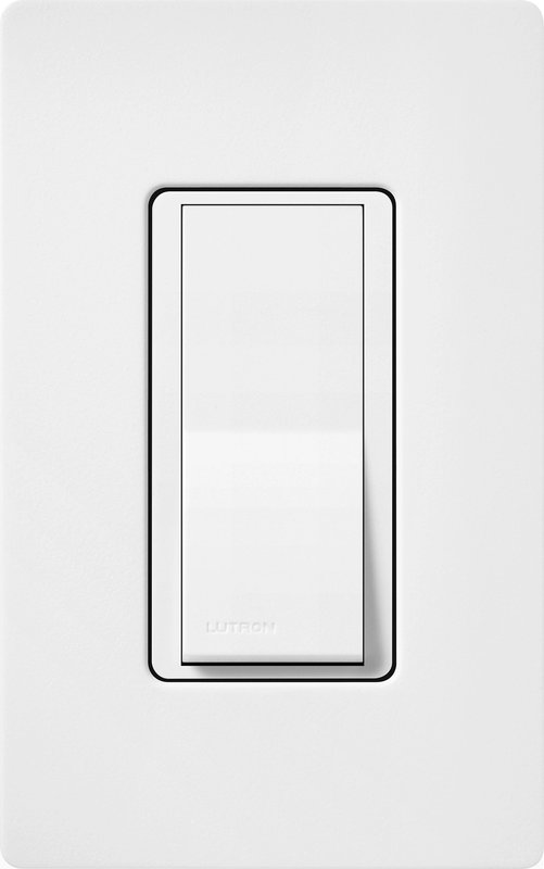 Thumbnail 2 for Lutron SC-3PS-SW Claro Single Pole / 3-Way, On / Off Rocker Switch, 15A, Satin Finish, Snow White