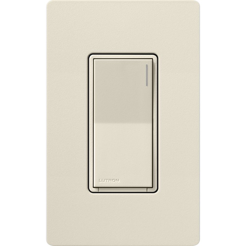 Thumbnail 3 for Lutron ST-6ANS-PM Sunnata On / Off Switch, 6A Lighting or 3A 1 / 10HP Motor, Single Pole / Multi-Location, Pumice