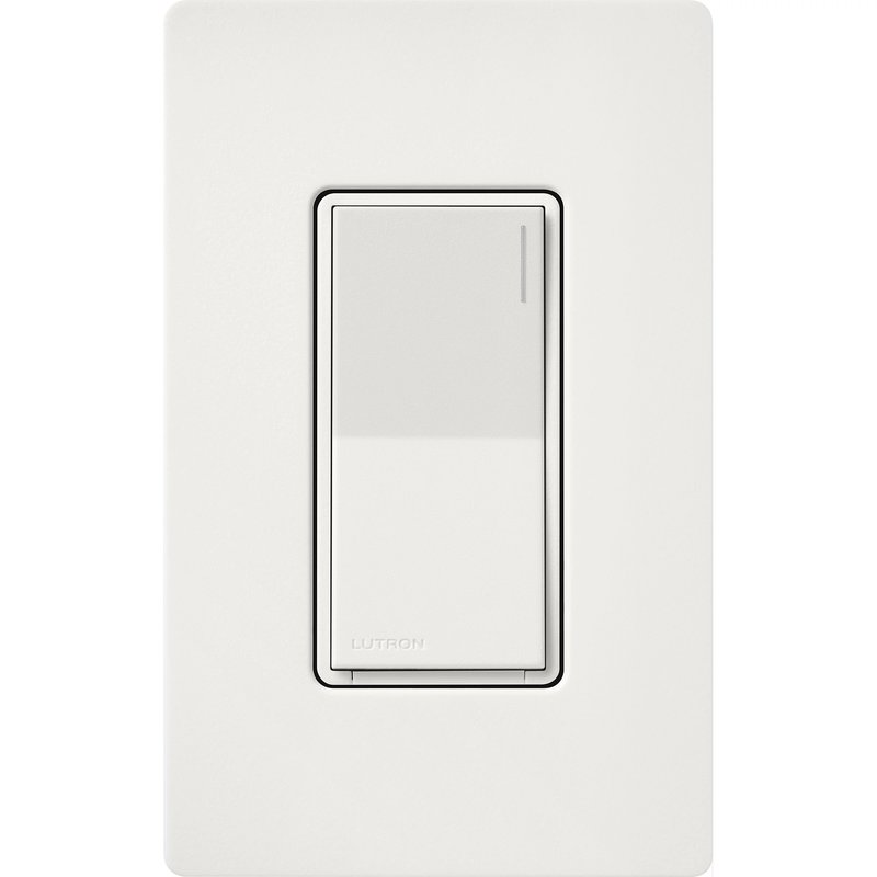 Thumbnail 3 for Lutron ST-6ANS-RW Sunnata On / Off Switch, 6A Lighting or 3A 1 / 10HP Motor, Single Pole / Multi-Location, Architectural White