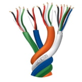 ADI PRO WBXC5EGY050MPVC Câble réseau intérieur CAT5, en cuivre, rigide  24/4, UTP, PVC, Bobine de 50m, Gris