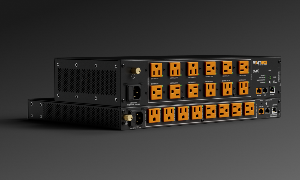WB-900 series outlets installed on rack